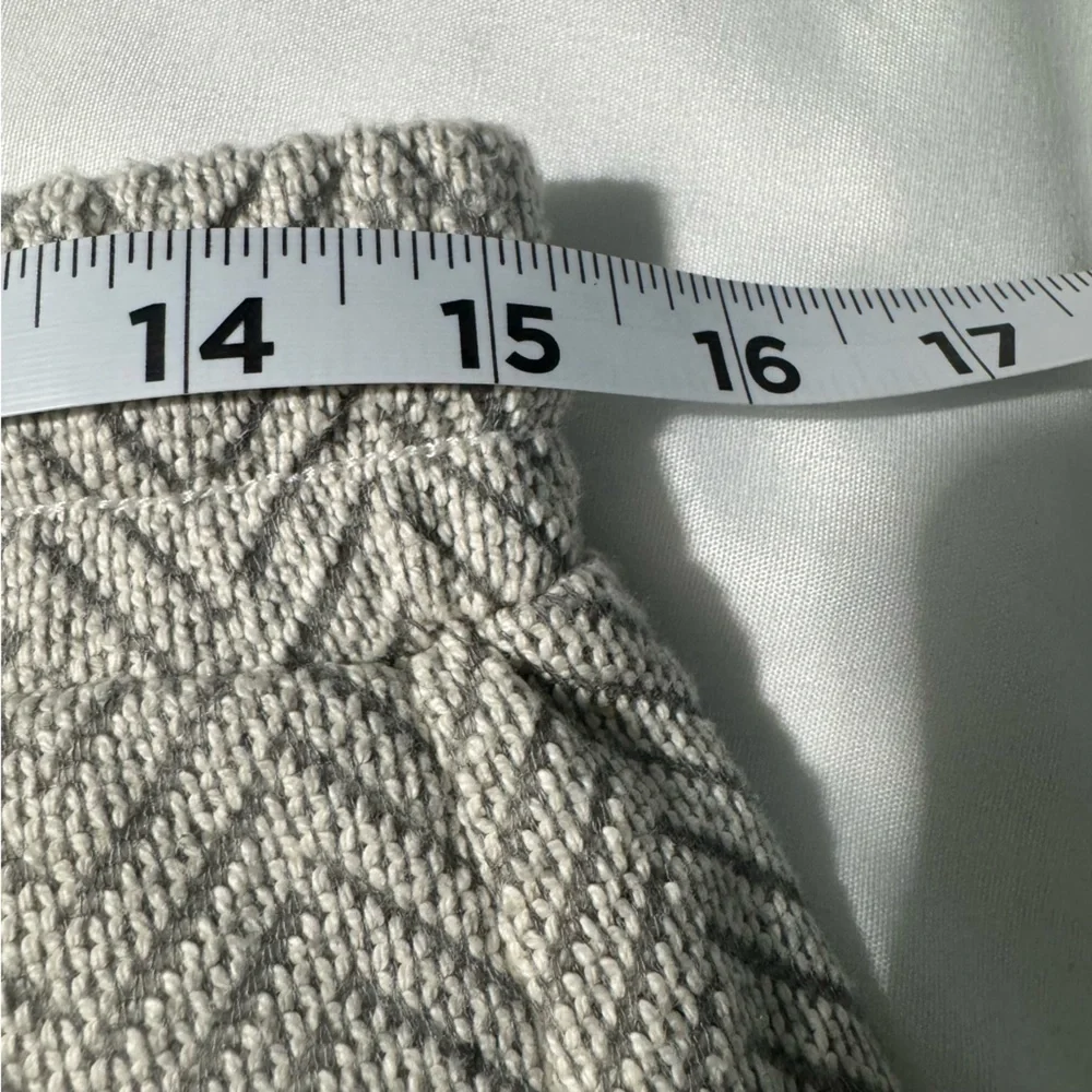 Kenar Cotton Skirt Chevron Pattern Zip Pockets Elastic Waist Size Medium NWT - Picture 8 of 10